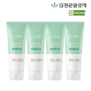 김정문알로에 큐어 수딩젤, 150ml, 4개