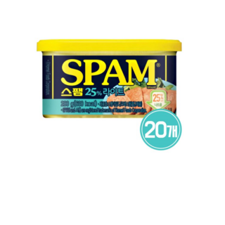 CJ 스팸 25%라이트 200g 마일드 20개 상품 이미지