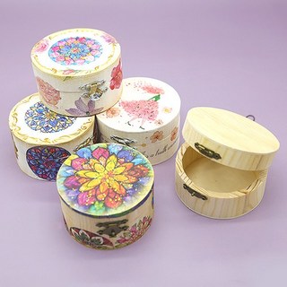 원형 보석함 반제품 M-02-124