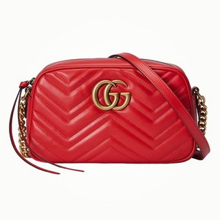 (백화점AS가능)(선물포장)풀구성품 GG 마몬트 마틀라세 스몰 레드 447632