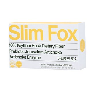 [국제 할랄인증 획득] 슬림폭스 돼지감자 아티초크 변비 혈당 다이어트 효소, 1박스, 30정