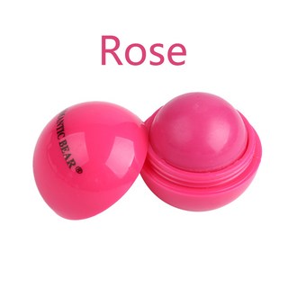 6색 볼 립밤 천연 식물 유기농 과일 맛 보습 오래 지속되는 립 케어 메이크업, [03] rose, 03 rose, 1개