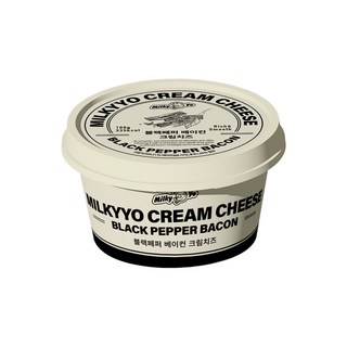 밀키요[고단백 고치즈함량 저칼로리]프리미엄크림치즈 100g 블랙페퍼베이컨 2개입, 2개