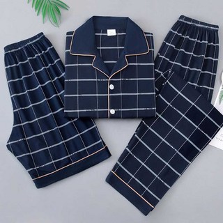 이룸store 남성 체크잠옷 3종세트 빅사이즈