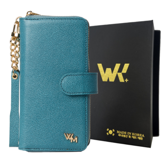 위케밀러 프리미엄 천연가죽 스트랩 카드 지갑 케이스