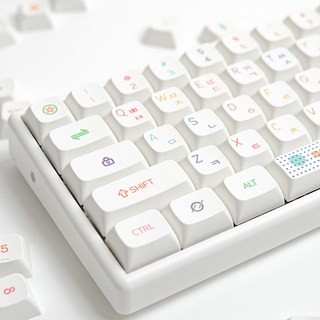 포인트 컬러 화이트 XDA 한글 키캡