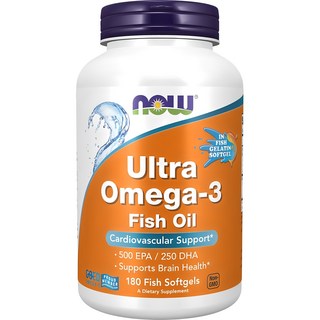 나우푸드 울트라 오메가 3 500 EPA & 250 DHA 1000mg 피쉬 소프트젤 180정 1개 상품 이미지