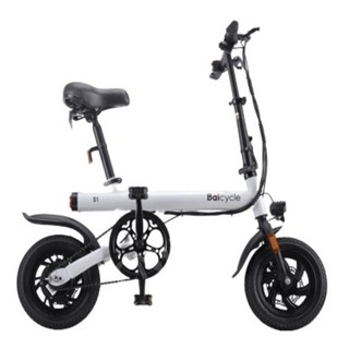 전기자전거 샤오미 접이식 전동자전거 바이사이클 Baicycle S1, 화이트