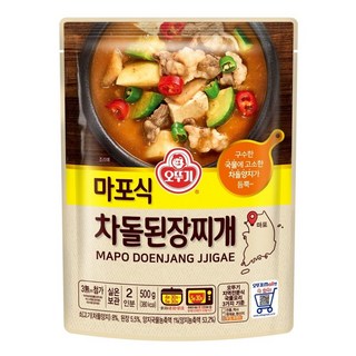 오뚜기 마포식 차돌 된장찌개, 500g, 10개