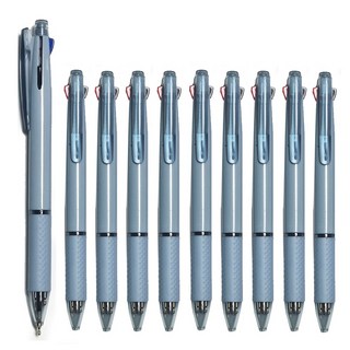 [마치]판다4in1멀티펜 0.7mm 3색볼펜 + 샤프 0.5mm 무료각인, 10개입, 블루