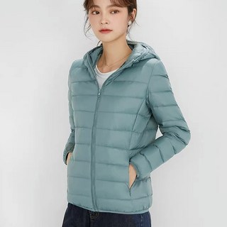 오리털 후드 여성 경량 이너 패딩 빅사이즈 점퍼 아우터 경량후드패딩
