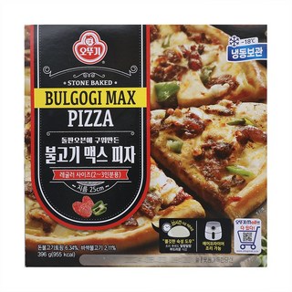 [연중무휴] 오뚜기 불고기맥스피자 396g, 3개