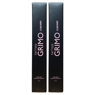[엔핑] 타투그리모 컬러링 에센스 정수리 타투 영양제 20미리 (흑색 / 진갈색), 흑색, 2개, 20ml