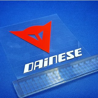 다이네즈 DAINESE 오토바이 자동차 반사 데칼 로고 스티커, Da4 (레드화이트 / 로고+텍스트)