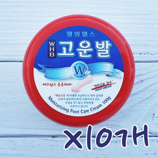 웰빙헬스 WHB 고운발 풋크림, 1개입, 10개, 100g