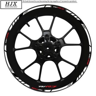 야마하 YZF R7 오토바이 림 세트 17 인치 휠 허브 데칼 YZFR7 스티커 반사 방수 2022 2023, [03] YZF R7, 1개