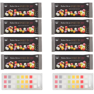 레인보우큐브 8가지맛 24구 8팩 어린이영양간식 와인안주 과일맛치즈 와인치즈, 80g, 8개