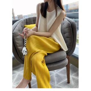 마이핏라이프 여성 프리미엄 플리츠 와이드 팬츠