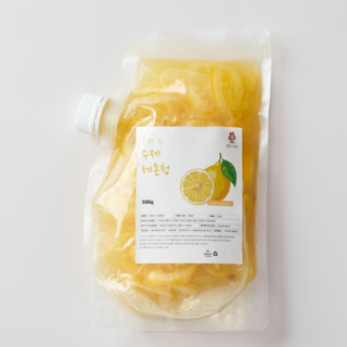 동화속 수제청 과일청 자일로스 레몬청 레몬차 레몬에이드 홈카페, 1개, 1개입, 500g