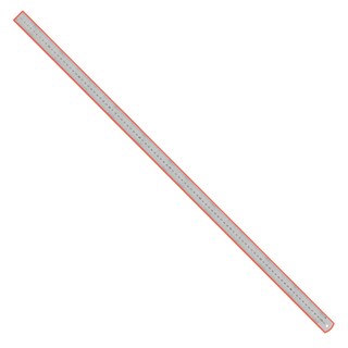 1000mm 직자 스텐 철자 1m 스틸자 A타입 100cm - 두께 1.2mm, 1개, 실버
