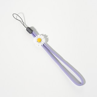 쏘이온 플라워 휴대폰 손목 핸드 스트랩, 1개, 1.연보라데이지