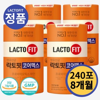 락토핏 종근당건강 생유산균 코어맥스, 60g, 4개