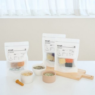 이너프 중기 이유식 밀키트 큐브 8개월 9개월, 240g, 1세트, 중기 A팩(단백질&철분강화) 10팩/30끼