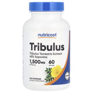 Nutricost 트리블러스 1500mg 캡슐 120정(캡슐 1정당 750mg), Nutricost트리블러스1500mg캡슐120정캡슐1정, 1개, 120정