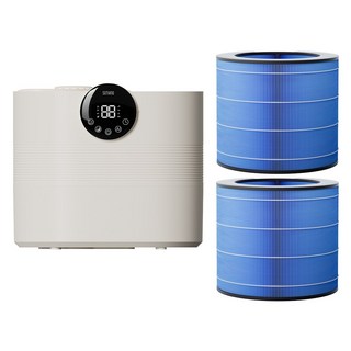 소싱 클라우드 자연기화식 가습기 5L 자동습도조절 음성인식 저소음 리소자임필터 대용량, 클라우드 자연기화식 가습기 5L+추가필터2개