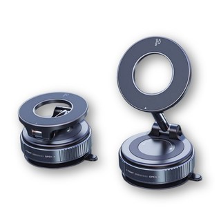 오토픽스 흡착식 차량용핸드폰거치대 휴대폰 맥세이프거치대, 흡착식 [블랙], 1개