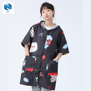 반팔 우비 후드집업 우의 레인코드 코트 자켓 비옷