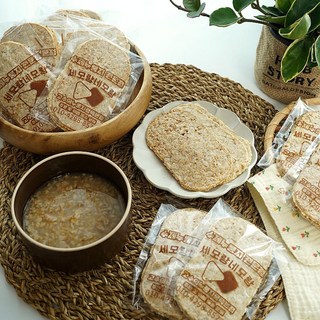현미&보리 수제 누룽지 고수의누룽지 기름제로누룽지, 420g, 6개