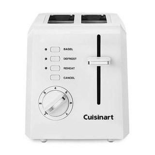 Cuisinart 쿠진아트 2 슬라이스 토스터 오븐 컴팩트 화이트 CPT-122, 화이트_2-Slice | Toaster