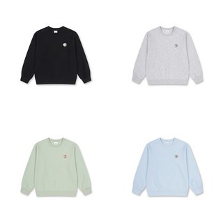 폴햄키즈 신구로점 봄신상~공용 쿨테리 폴키베어 스몰 자수 맨투맨 티셔츠4color(택1)