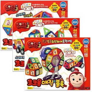 코코몽 매직블럭 자석블럭 28/44/68PCS, 28PCS, 350*260*60, 1개