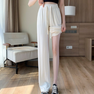 로젤라 여성 데일리 캐주얼 스트레이트 팬츠 빅사이즈 와이드 팬츠