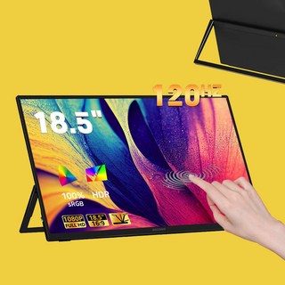 [당일발송] BSCONN 베스콘 대화면 포터블 모니터 F1 휴대용 46.9cm(18.5인치) 고화질 터치기능 DEX 모니터, M18
