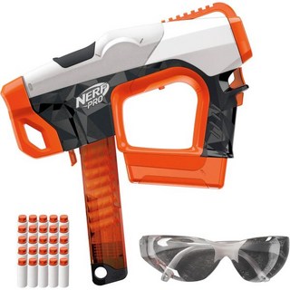 Nerf Pro 송신자 반 길이 반 자동 다트 블래스터 150 FPS 30 Nerf Pro 반 길이 다트 15- 다트 매거진 안경 청소년을 위한 선물 14, 1개