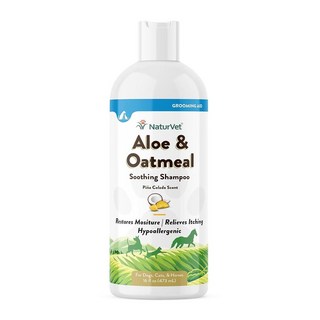 NaturVet 알로에 & 오트밀 수딩 샴푸 개와 고양이용 473.2ml16온스 5835582782, 1개