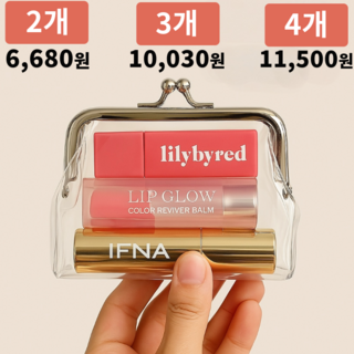 IFNA 엄마동전지갑 투명 미니 파우치