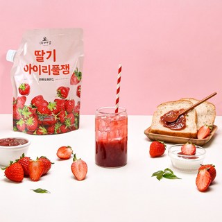 아빠랑 유기농설탕으로 만든 딸기 아이리풀잼 1kg, 12개