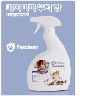 펫크린 탈취제1000ml(베이비파우더향)1LX2개, 2개