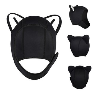 뉴캣츠 프리다이빙 스쿠버 다이빙 후드 스노쿨링 모자 화이트 상품 이미지