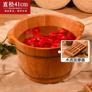 41x26cm 애견 편백나무 강아지 41 전기 스파 간이욕조 강아지히노끼탕 26 히노끼, 6 지름41높이26cm/양귀통+목안마기+족욕파우더, 1개