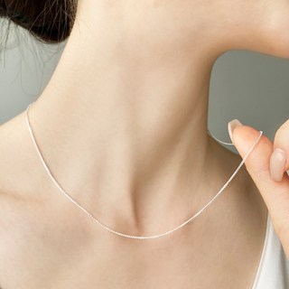 아르젠팡 이태리 수입 실버925 체인 목걸이 Box chain