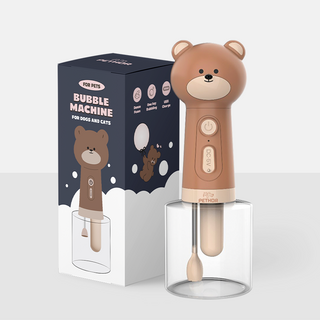 페토르 방수 강아지 고양이 목욕 곰돌이 자동거품기, 1개