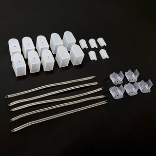 네온 LED바 면발광 8x16mm 전용 마개 4P 1세트, BIG화이트캡