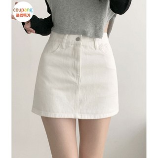 부기샵 2단 기장 여성 미니스커트 푸린 베이직 하이웨스트 탄탄 미니스커트