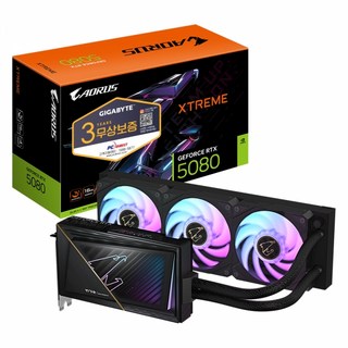 GIGABYTE GIGABYTE AORUS 지포스 RTX 5080 XTREME 워터포스 D7 16GB 피씨디렉트