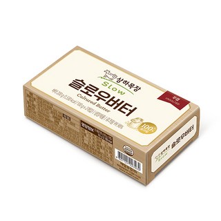 상하목장 슬로우버터 무염버터 100g 냉장무료배송, 6개